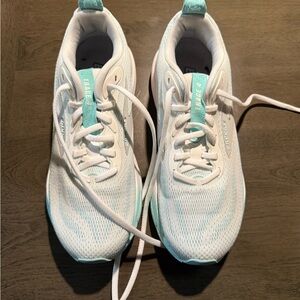 Brooks Women's Athletic Shoes in White and Aqua